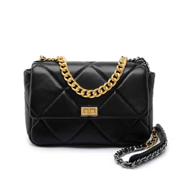 Vern Design Woman’s Genuine Lambskin Leather Handbag